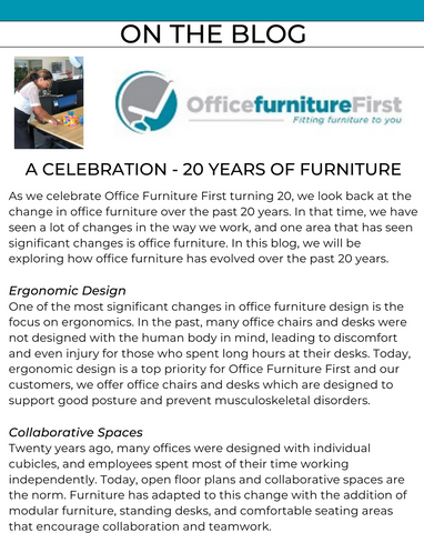 Blog post - 20 years of office furniture