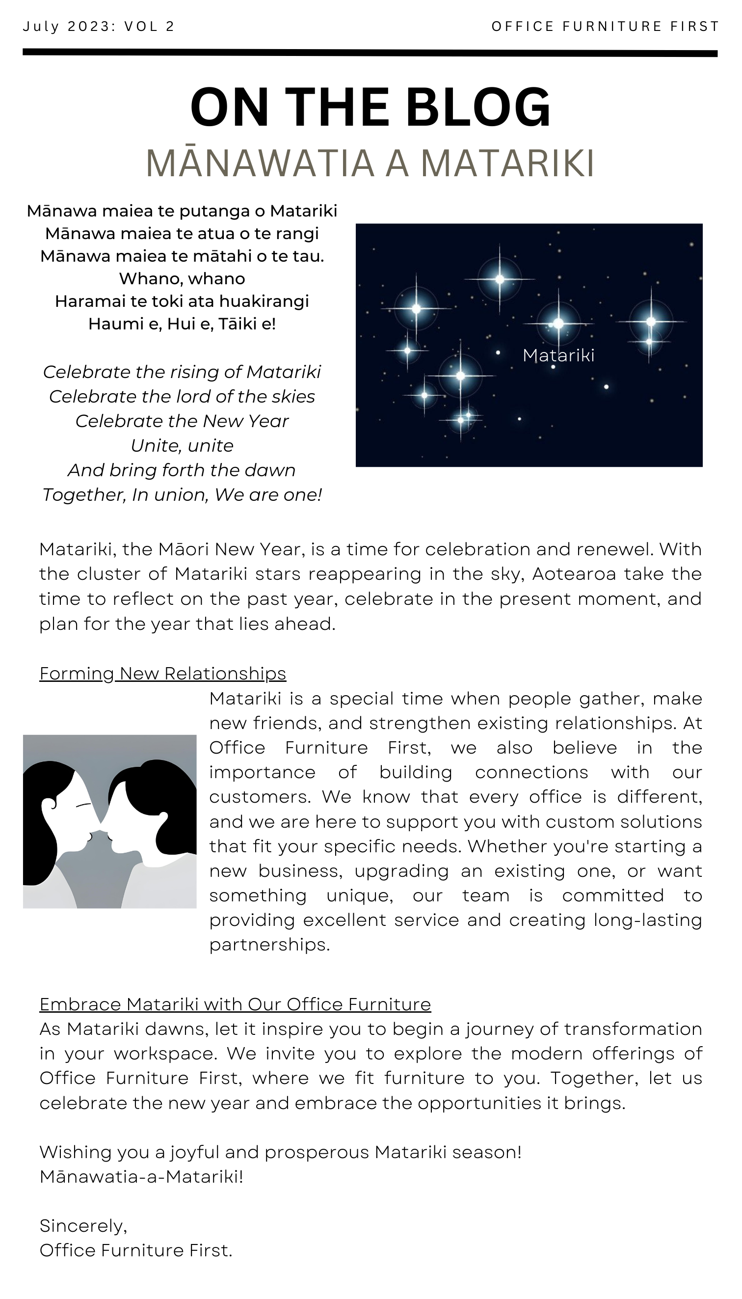 Matariki Newsletter