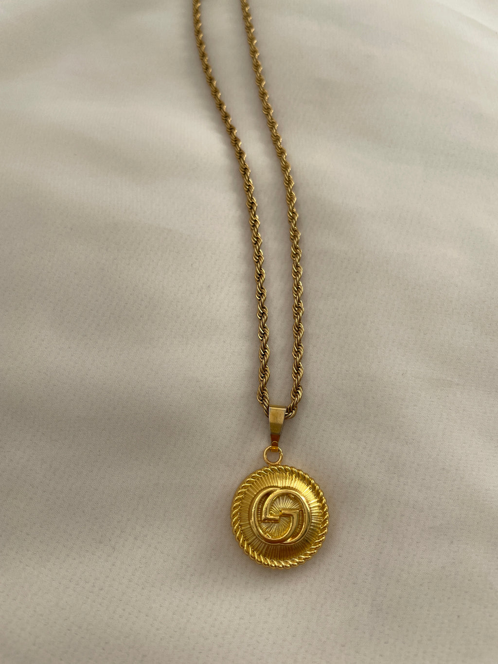 Louis Vuitton Button Necklace — Blue Blood Metal