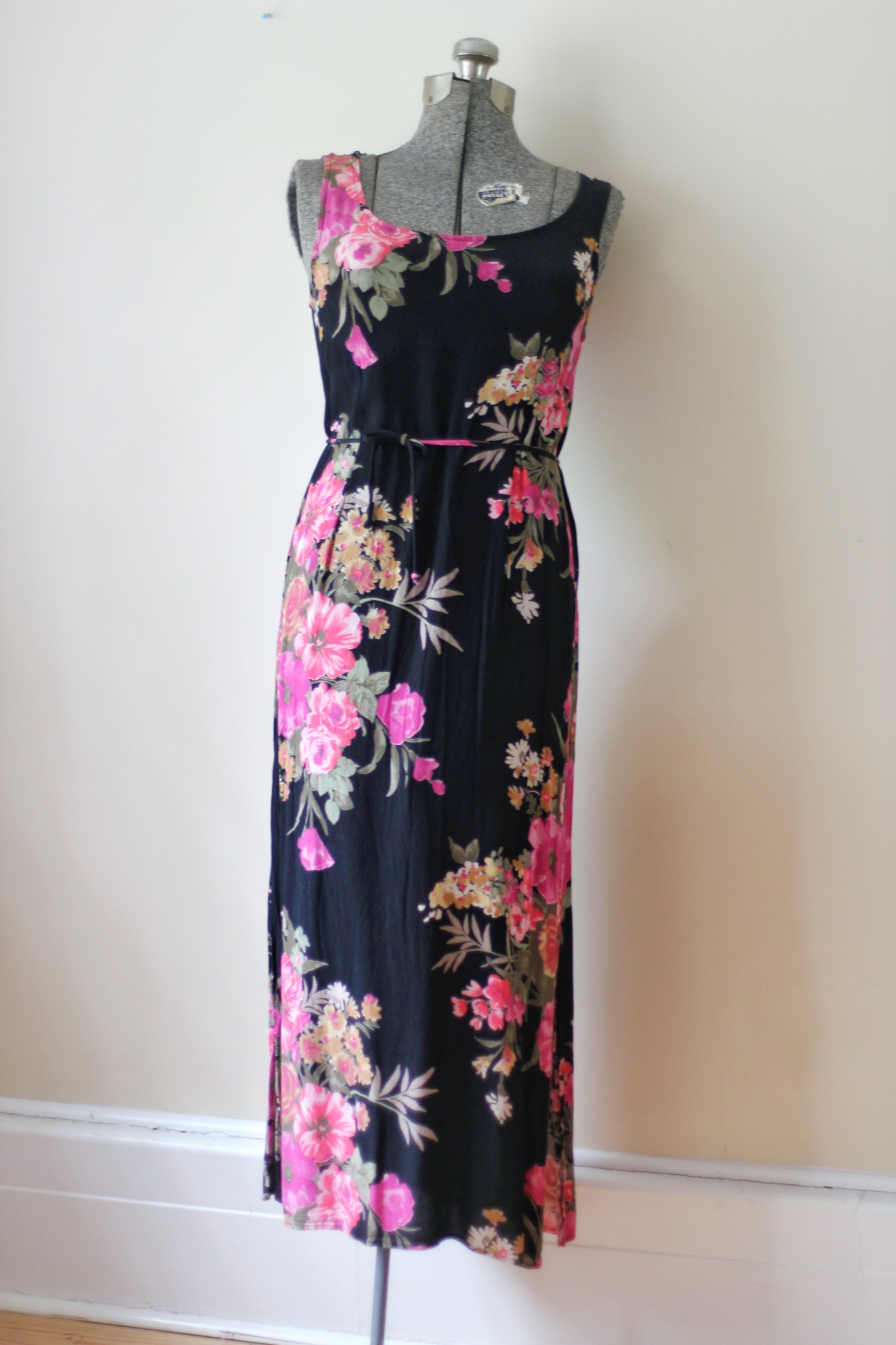 Vintage Floral Black Carol Anderson Dress – Avigail Adam