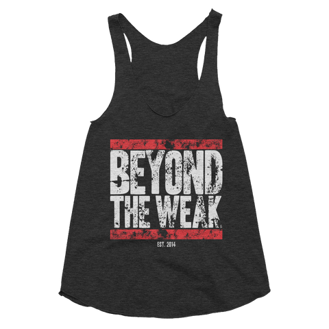 Battle Worn TriTech Racerback | Beyond the Weak