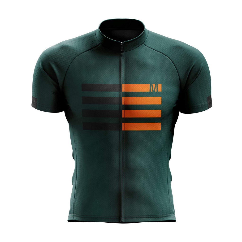 dark green cycling jersey