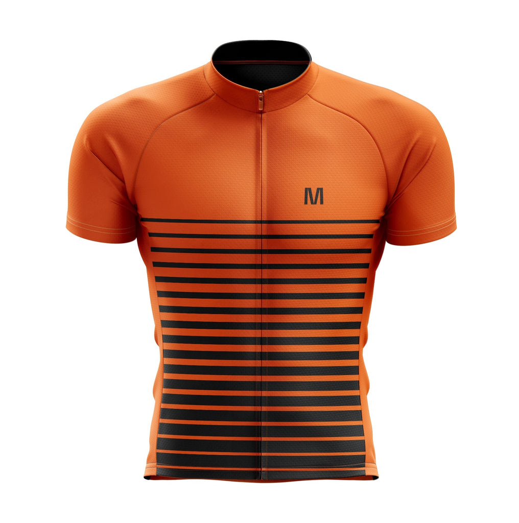 blue orange cycling jersey