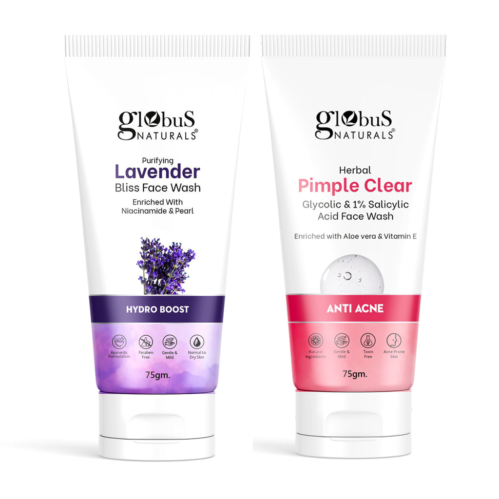 Globus Naturals Face Care Combo- Hydro Boost Lavender & Rice Ceramide