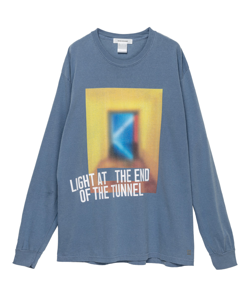 【ユニセックス】バラガン・グラフィックＴシャツ （blue gray）