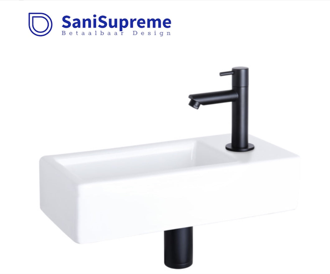SaniSupreme Complete set wastafel wit | toiletkr
