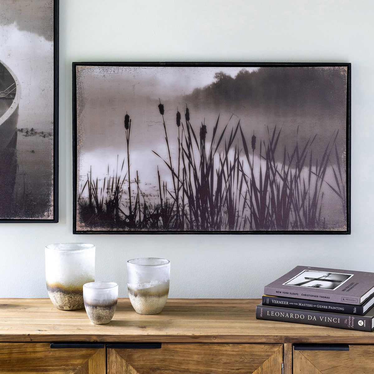 Framed Cattail Print