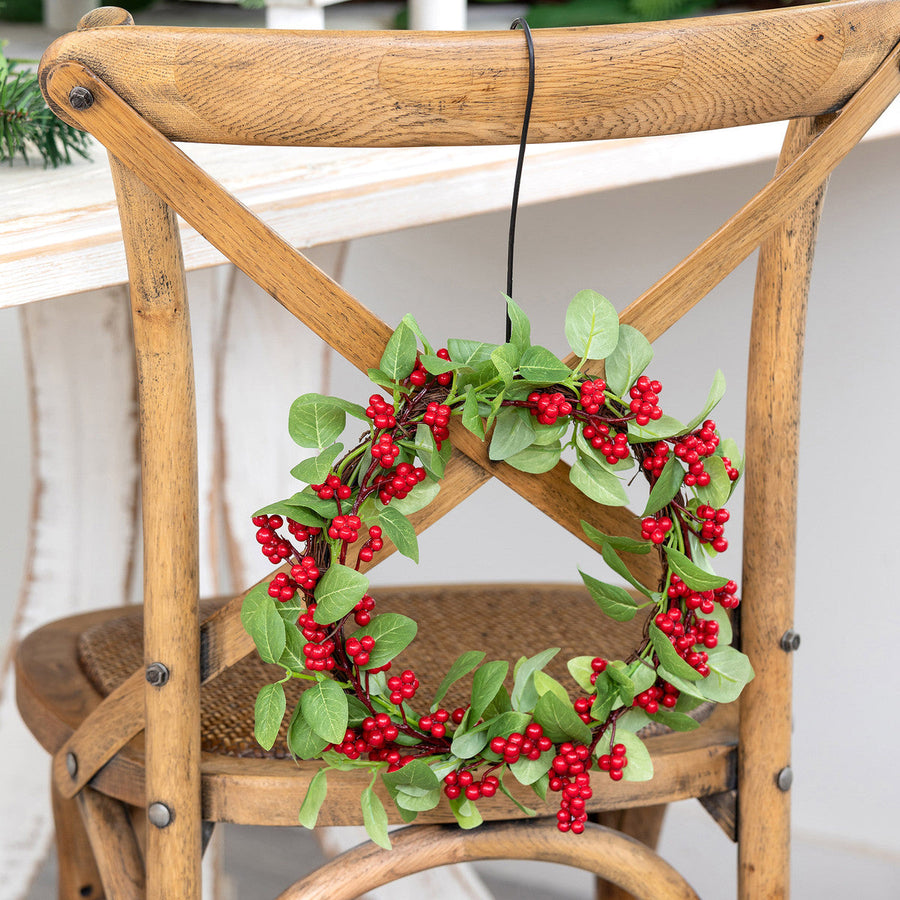 Set of Three Boxwood Wreaths with Red Ribbons – The Well Appointed House