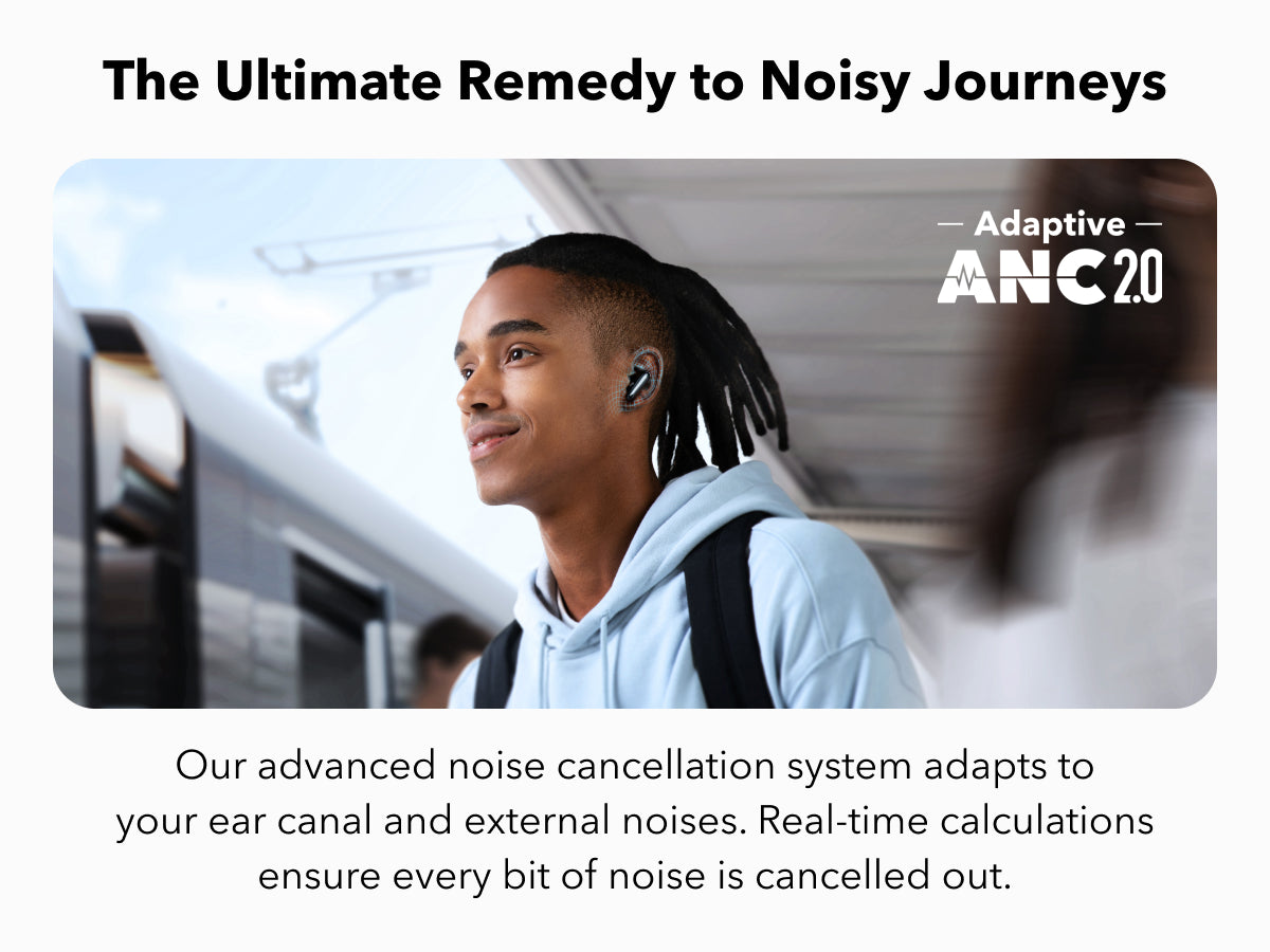  soundcore by Anker Liberty 4 NC Wireless Earbuds, 98.5% Noise  Reduction, Adaptive Noise Cancelling to Ears and Environment, Hi-Res Sound,  50H Battery, Wireless Charging, Bluetooth 5.3 : Health & Household