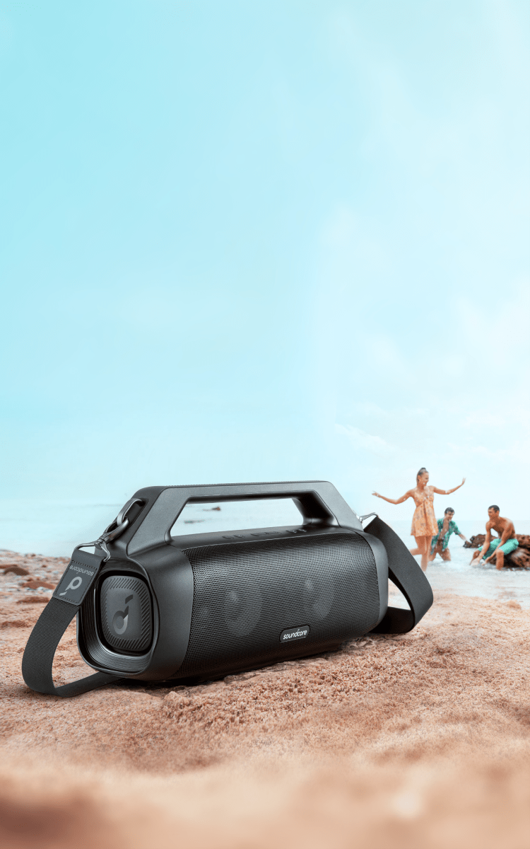 soundcore Anker Motion Boom Plus Bluetooth Speaker, Portable Speaker with  80W Booming Sound, IP67 Waterproof and Dustproof, Type-C, Custom EQ