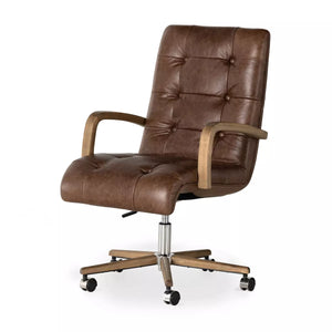 Luca Desk Chair - Sonoma Coco - The Black Brick Co, LLC - Arm Chair Desk