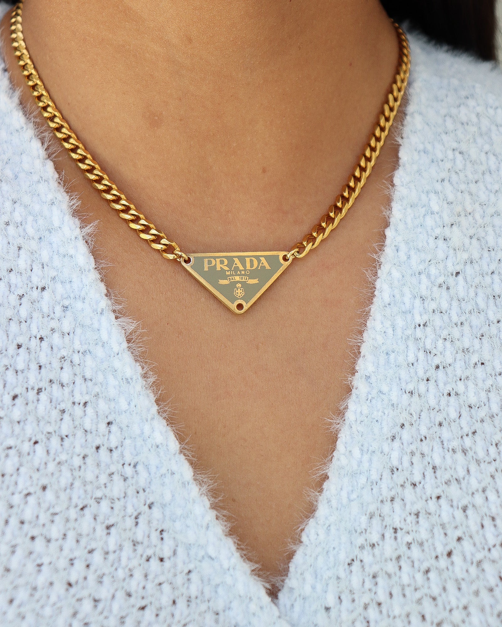 Prada necklace in mint | Shop Canela Vintage – Shop Canela Vintage
