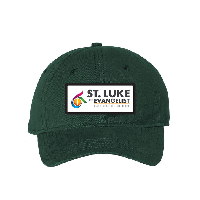 Saint Luke Cap with Texture Emblem-Soft and Spun Apparel Orders