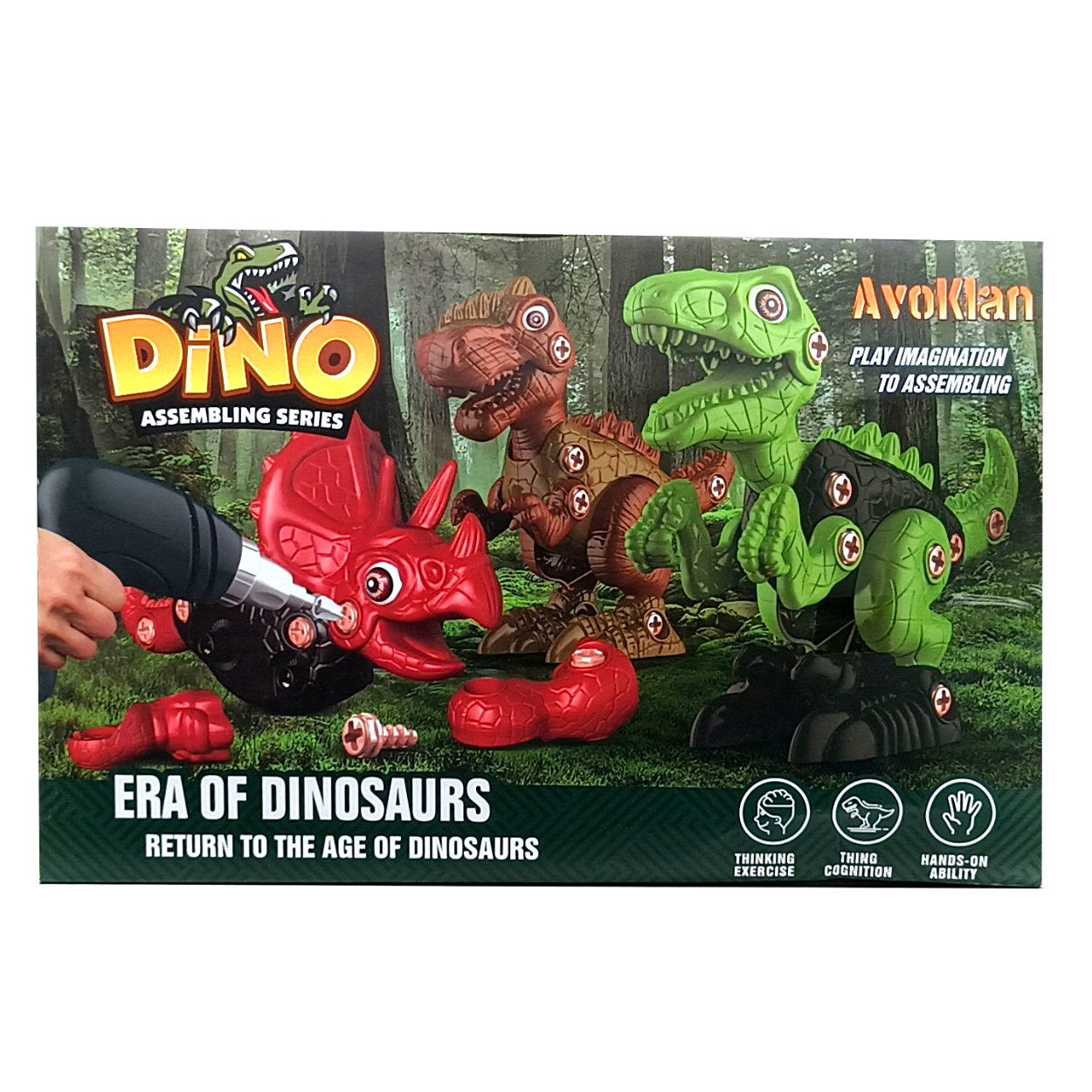 construir bibliotecario montaje Dino Serie para Armar. Era de los dinosaurios. – Juguetería Galaxy Toys