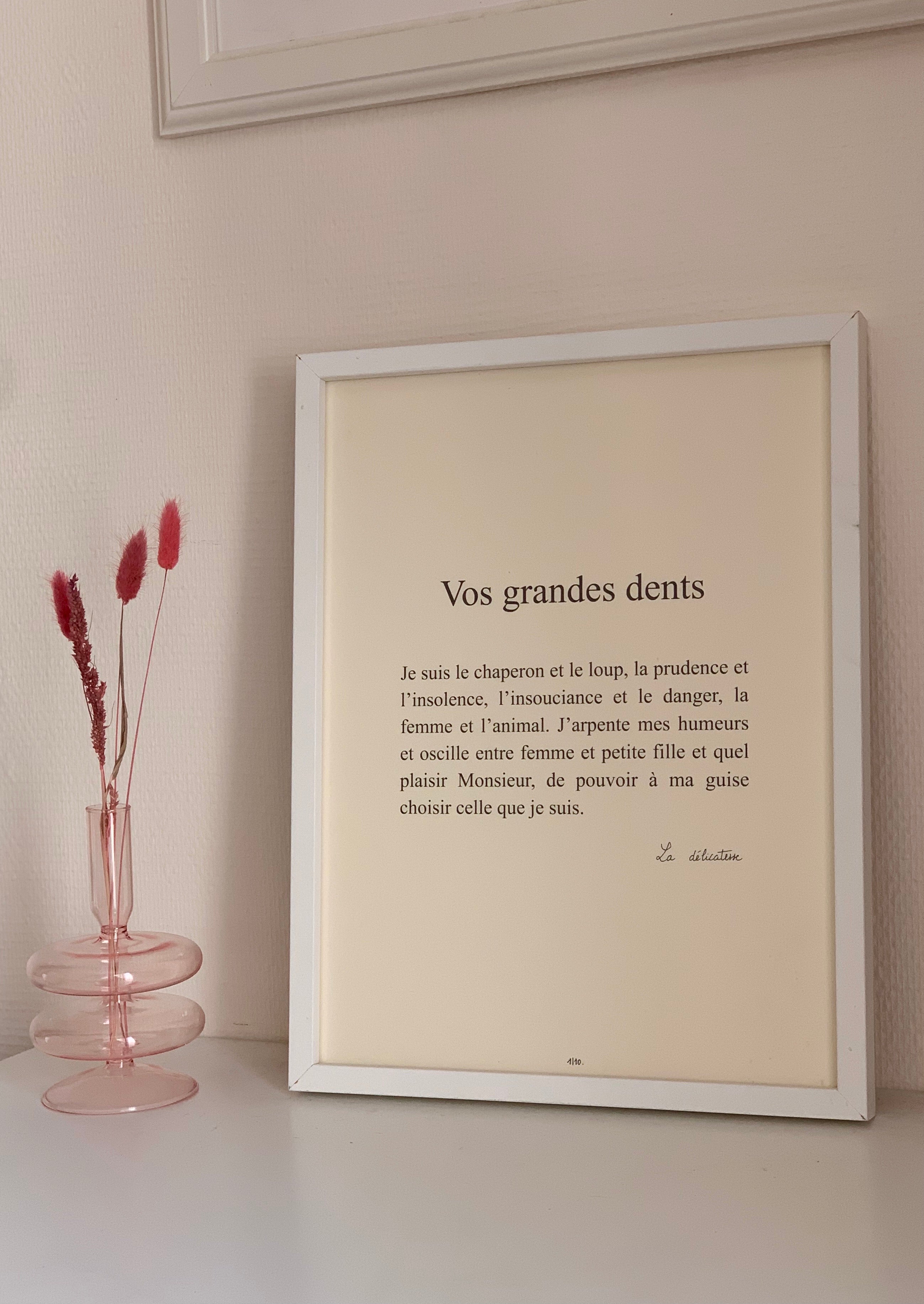 vos grandes dents la delicatesse des mots