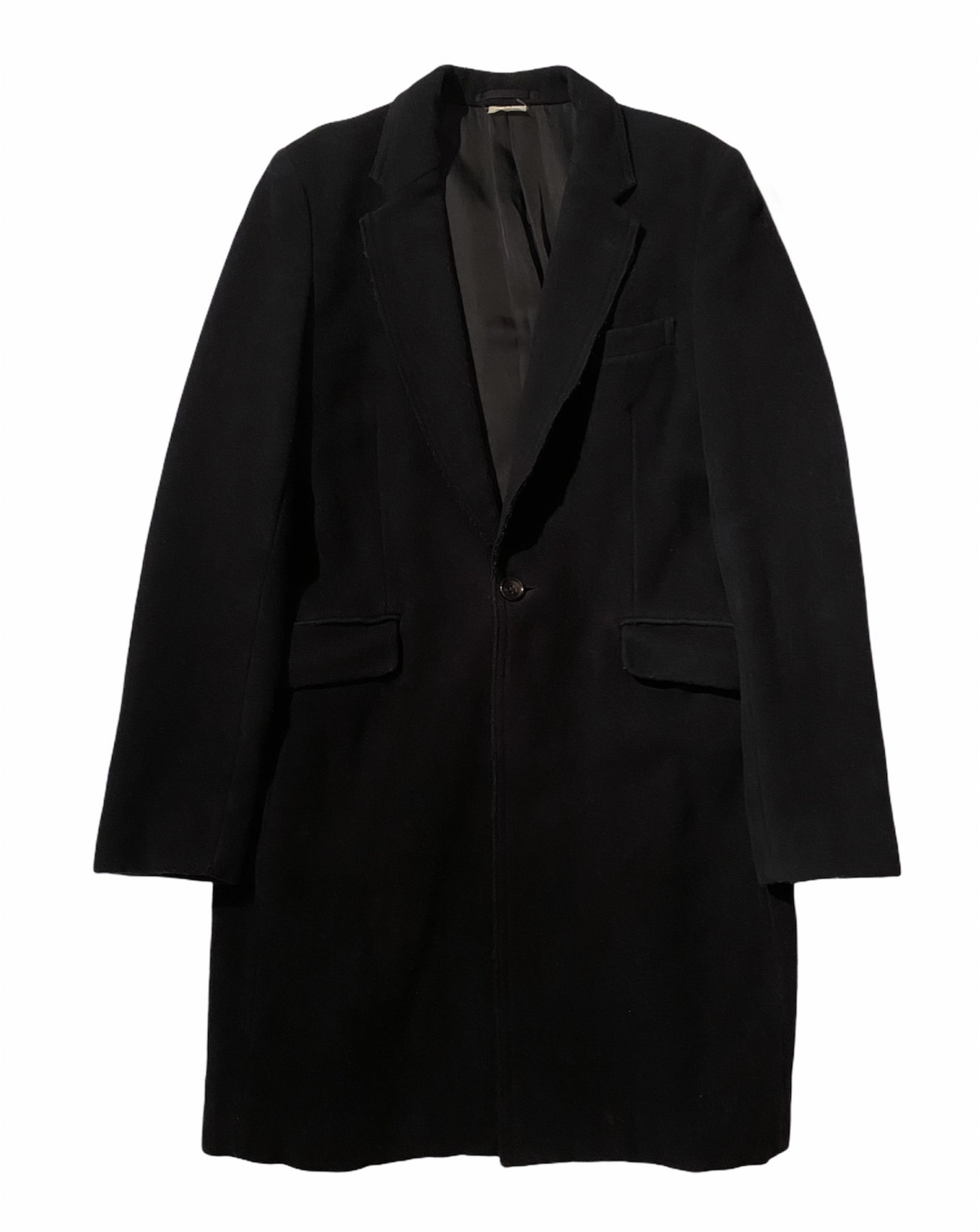 Comme des Garcons Homme Plus AW2006 Raw Hem Teddy Boy Drape Coat