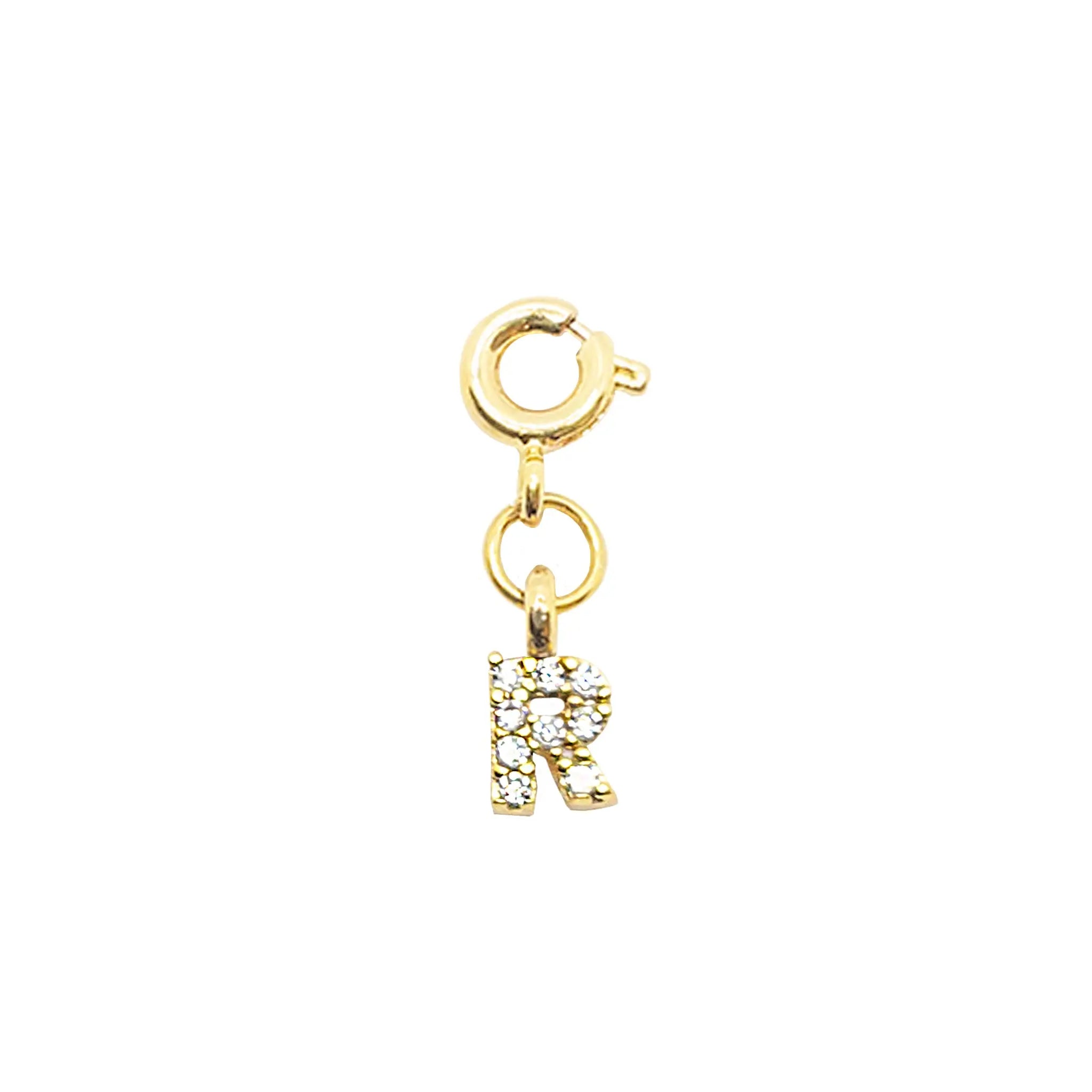Initial R - Gold Charm