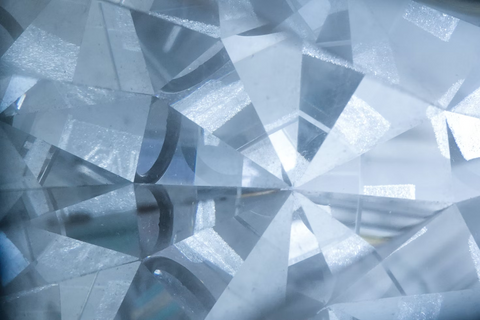 A close-up view of a diamond