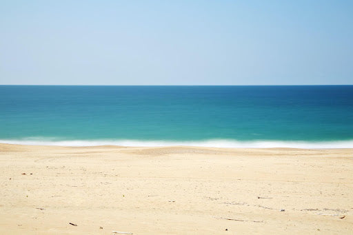 Sand and blue sea