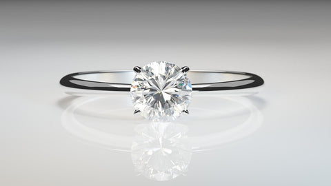  A ring with a diamond.