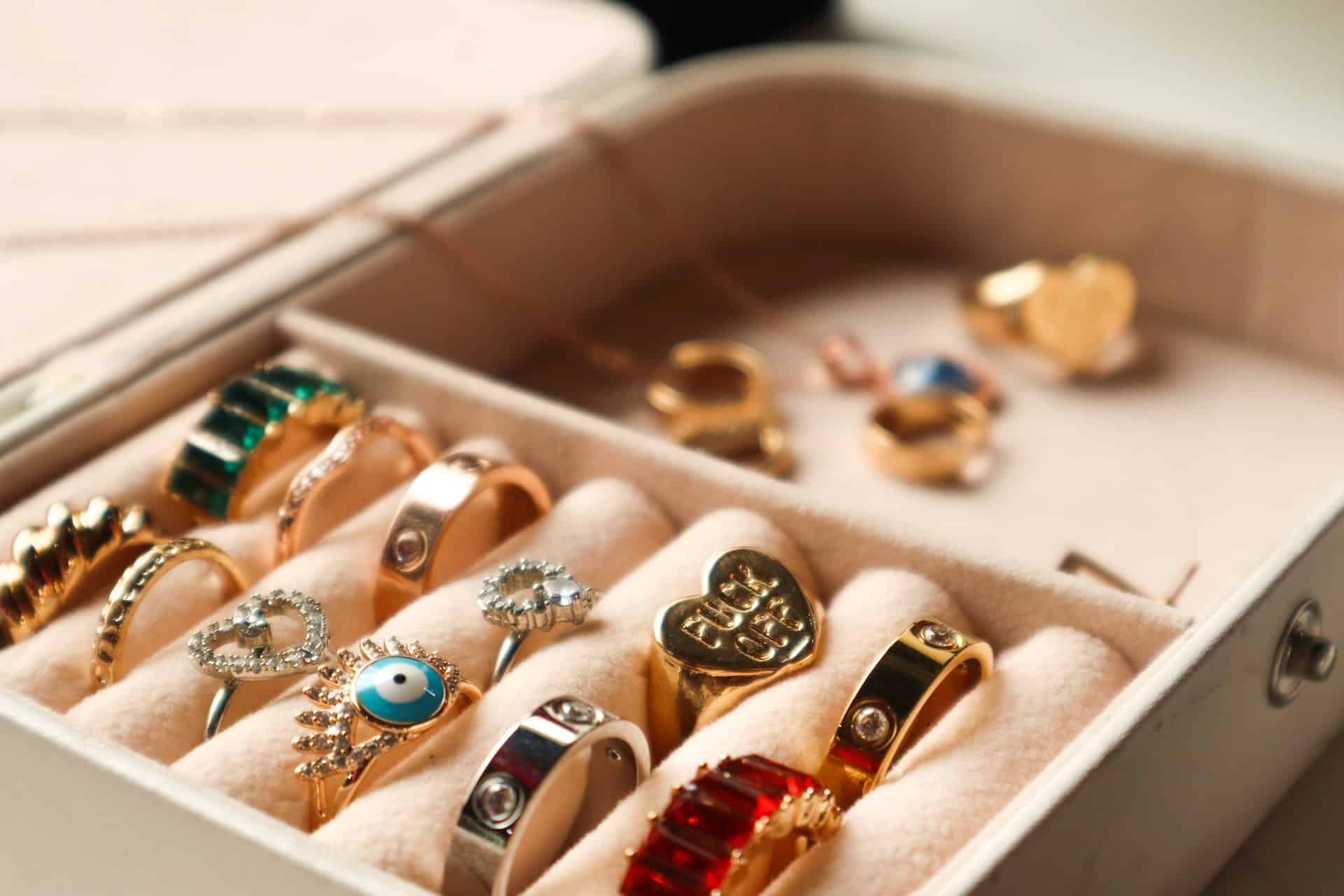 jewelry in jewelry box