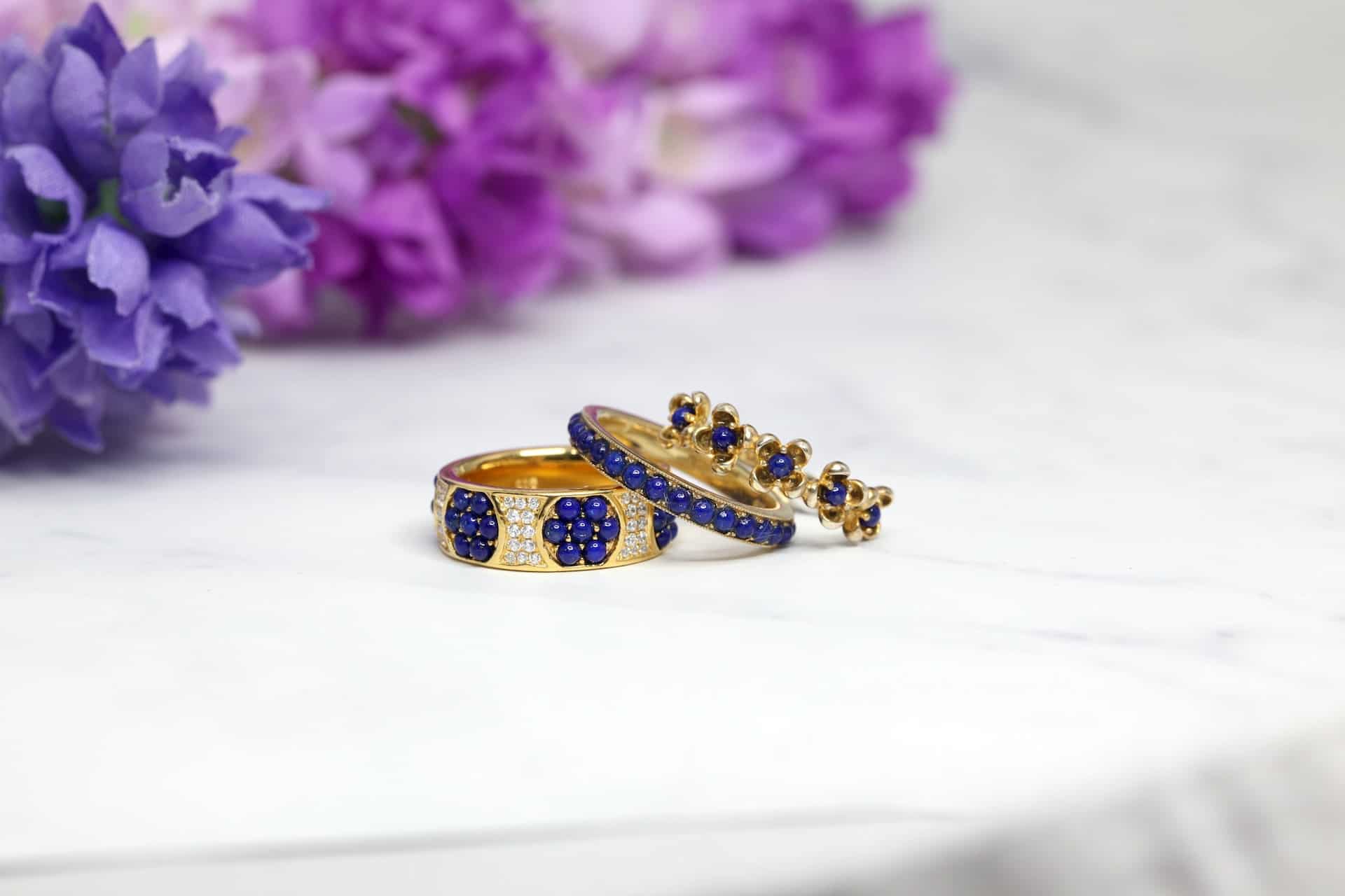 Lapis lazuli rings