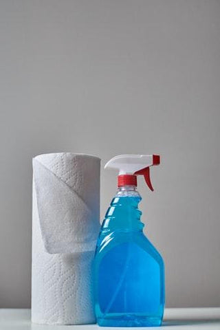 Windex and paper towels
