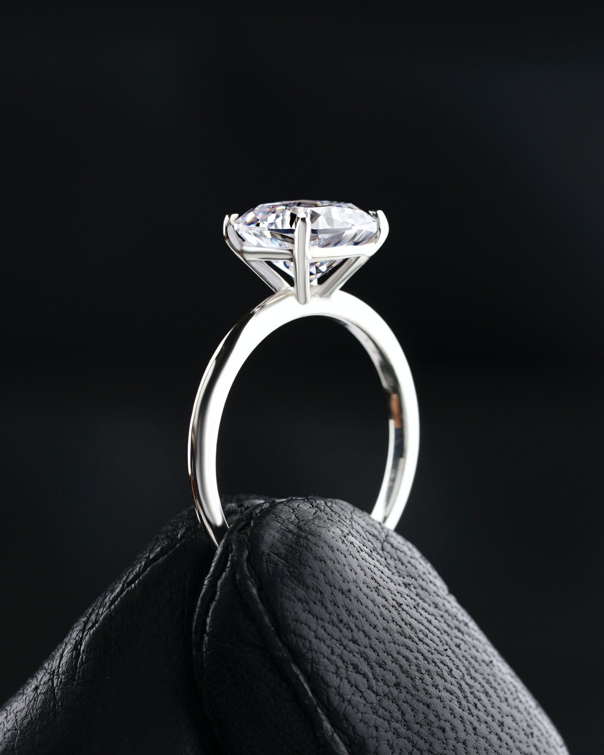 a single diamond ring