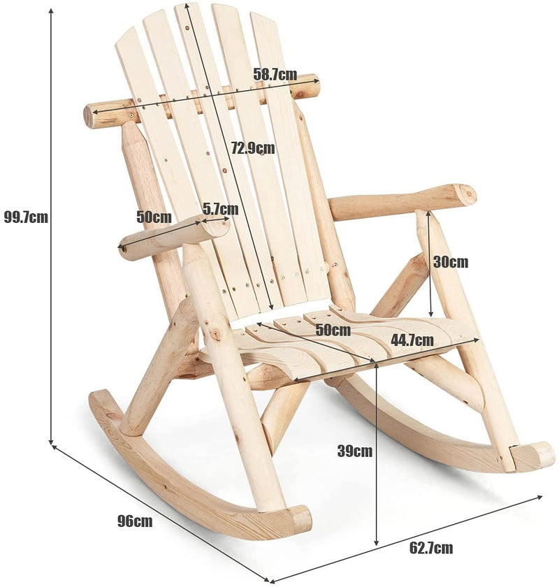Op maat Manier dak Stevige houten schommelstoel, comfortabele den & spar veranda schommel –  Luxgoods