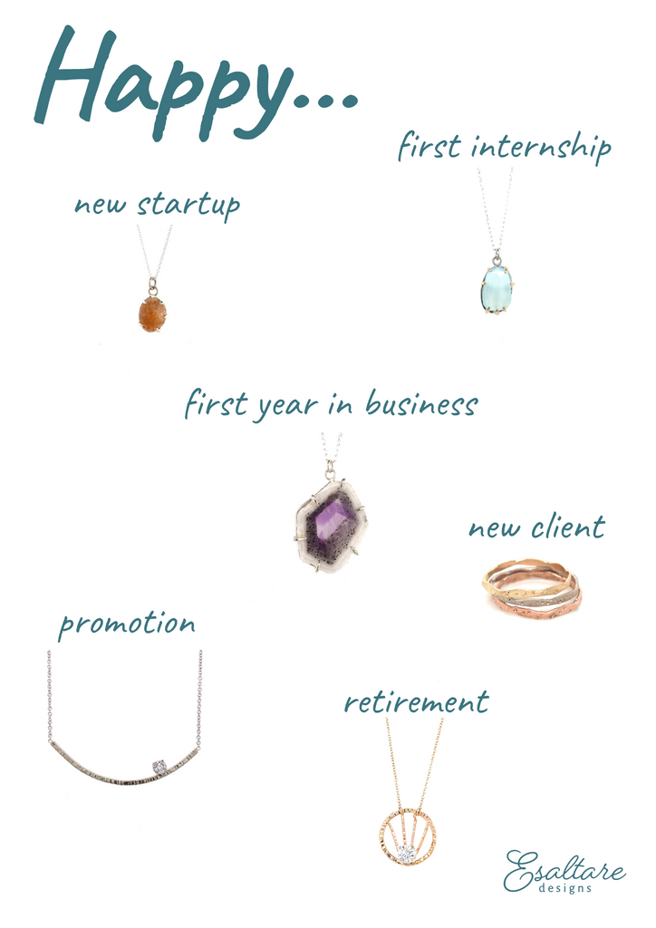 Celebrate career and business accomplishments with office jewelry 