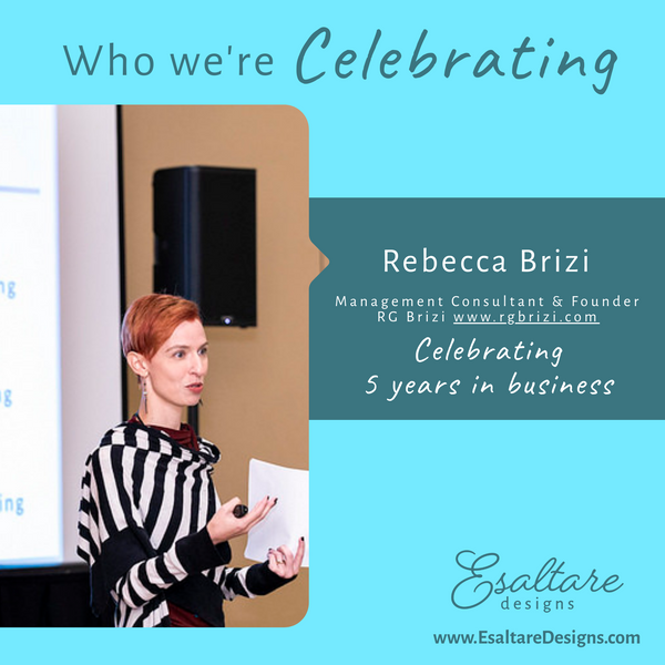 Rebecca Brizi, management consultant & founder of RG Brizi 