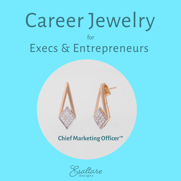 Chief Marketing Officer Earrings Career Jewelry By Esaltare Designs 
