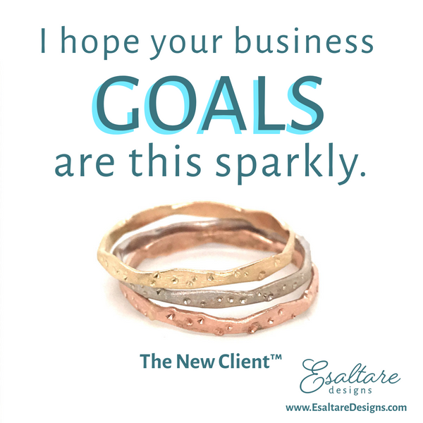 I hope your business goals are this sparkly. 