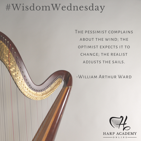 Wisdom Wednesday harp practice