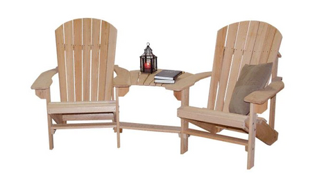 Amish Cypress Double Adirondack Chair