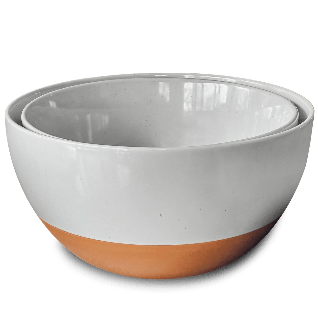 Small Mixing Bowls Set of 2 - 2.5 & 1.6 Qt - Earl Grey – MORA CERAMICS