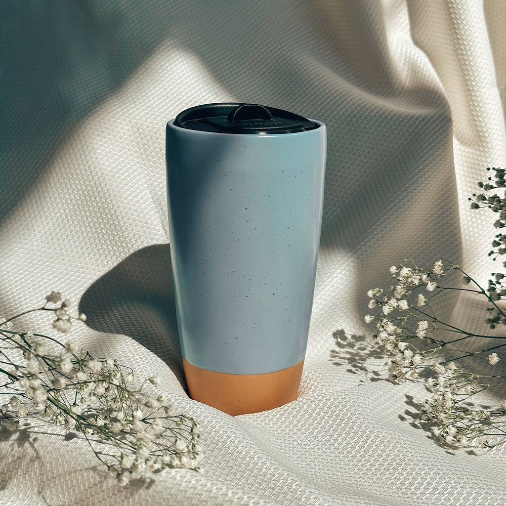 Microwavable Ceramic Travel Mug 