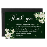 thank you for your condolences cards