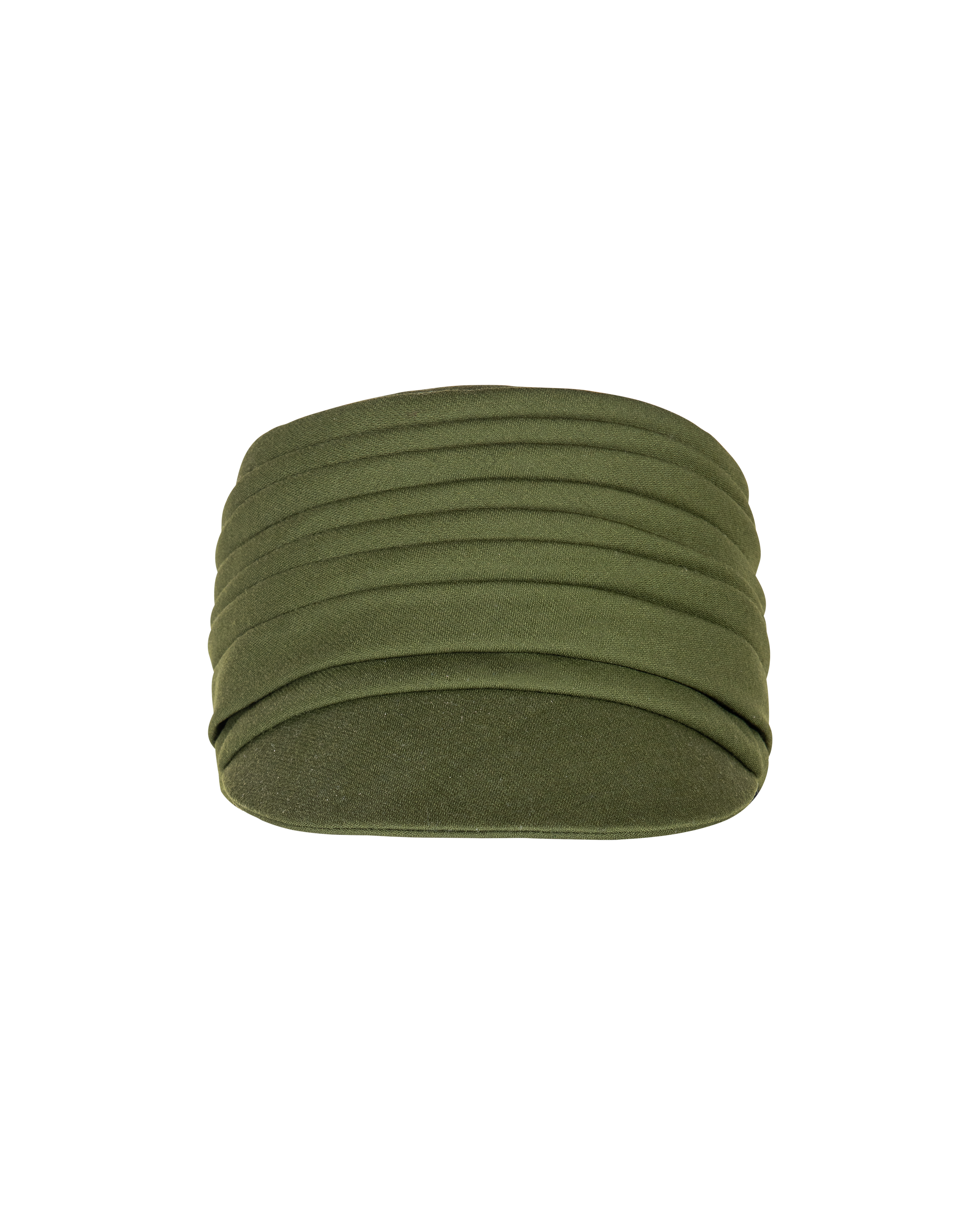 image of S/S 1999 Sage Green Wool Pleated Hat