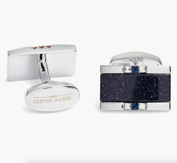 Silver & Black Tribe Cufflinks – Clifton Wilson