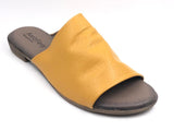 Comfort slippers designed for women Aeroflexy 7901 in mustard yellow