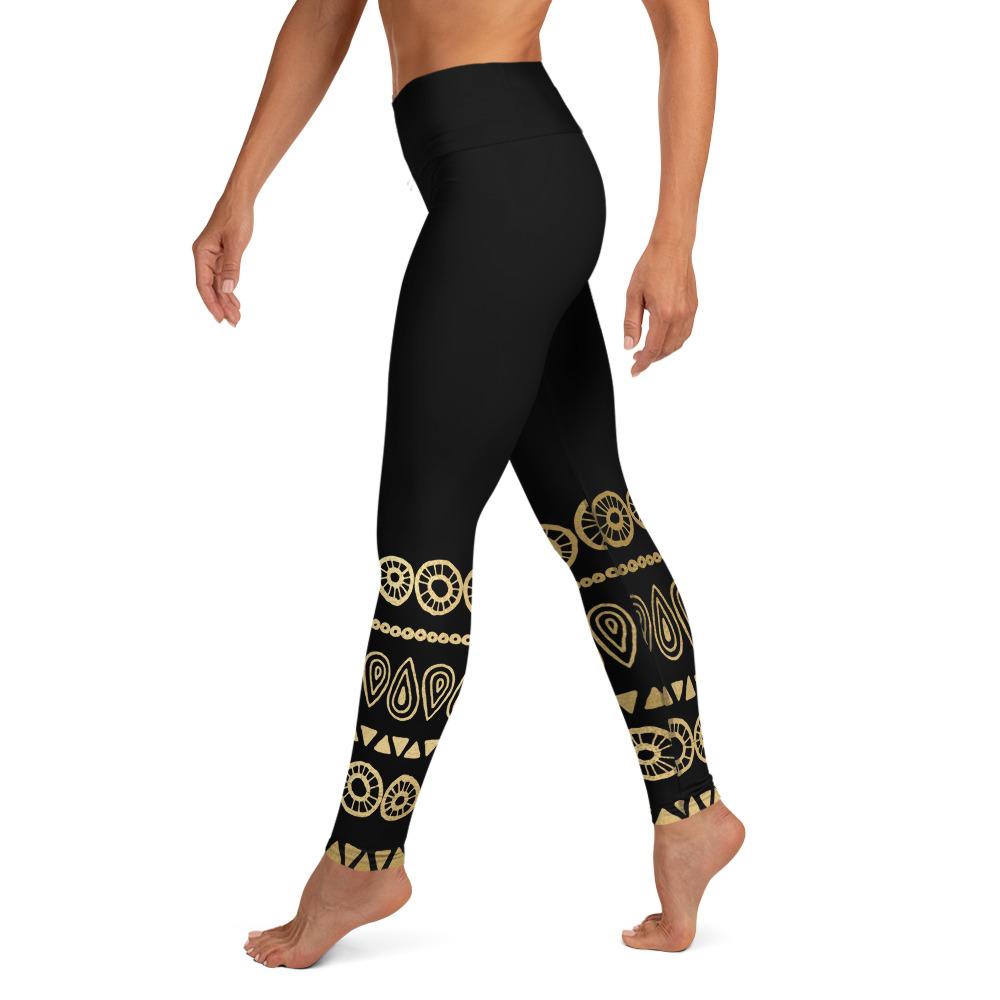 Bf Yoga - Gold Tribal Yoga Pants â€“ Modern Tribal Home