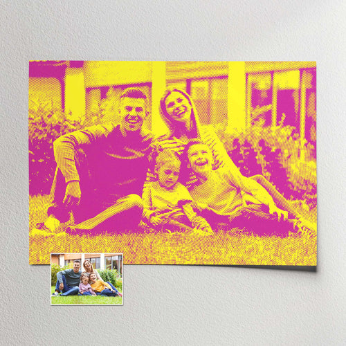 Personalised Yellow & Pink Texture Print