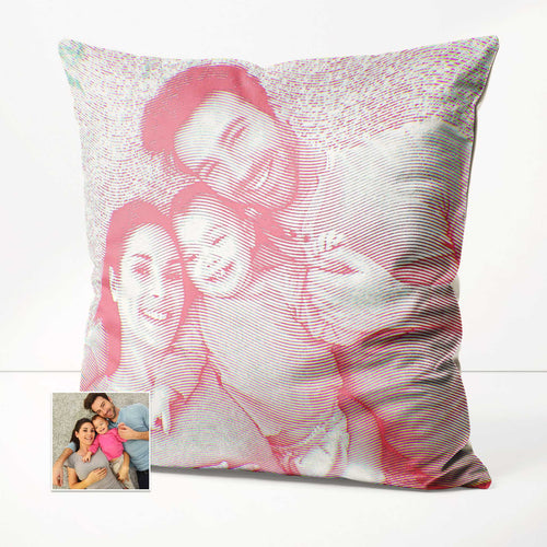 Personalised Pink Engraving Cushion