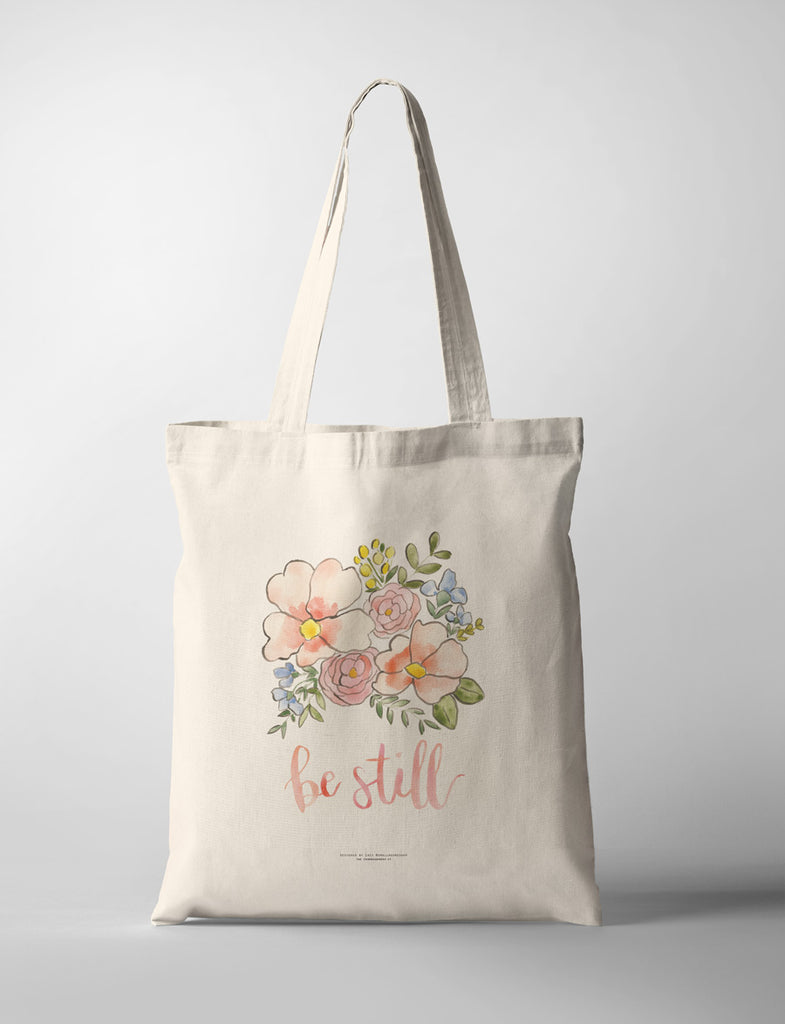 Fashion tote outfit with watercolor style design