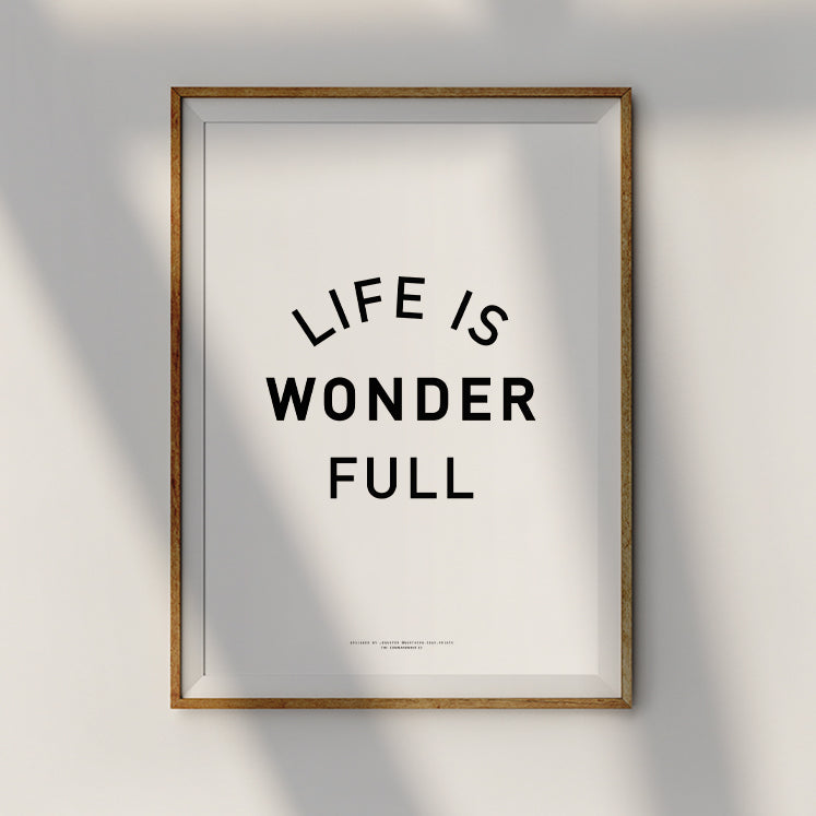 Wonder Full {Poster} - Posters by Northern Edge Prints, The Commandment Co , Singapore Christian gifts shop