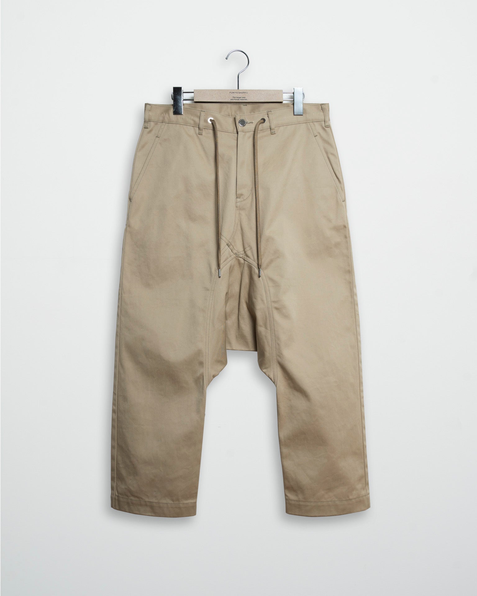 2022SUMMER/AUTUMN新作 【新品】FUMITO GANRYU cotton silk easypants