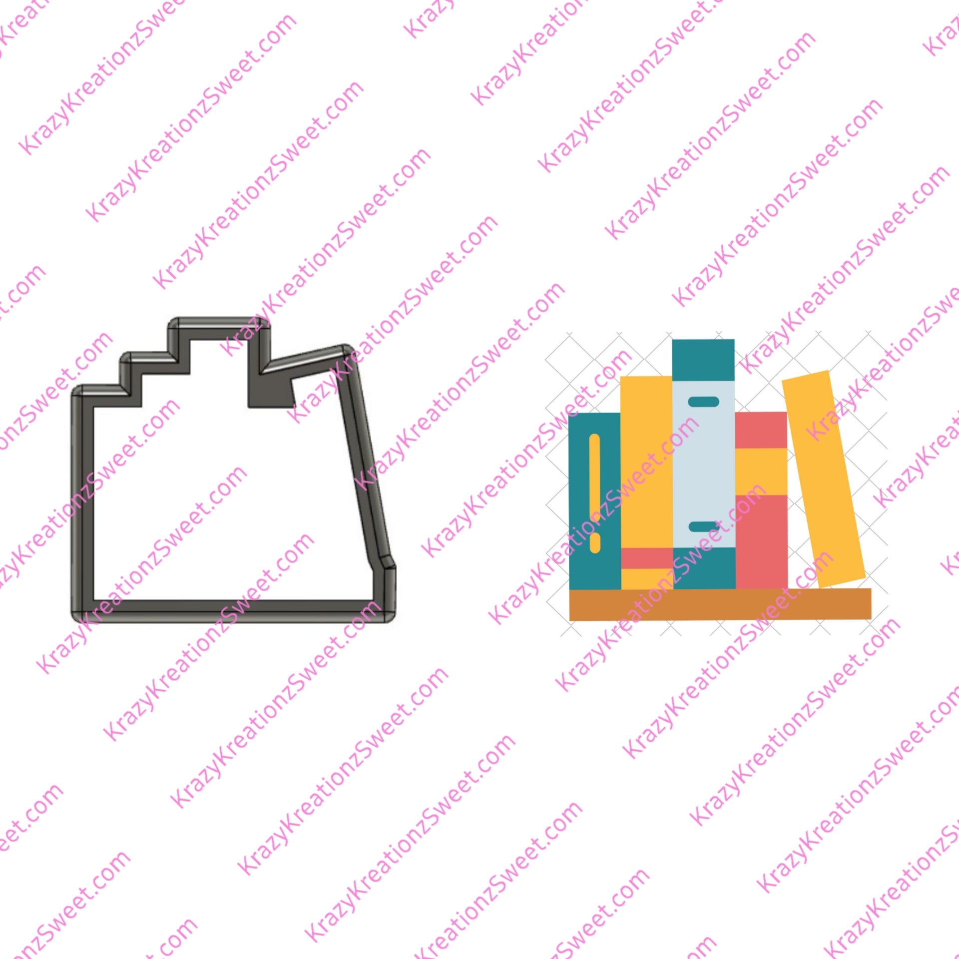 Book Shelf Cookie Cuttet