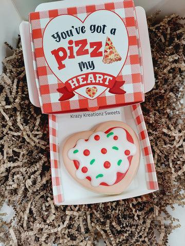 Pizza Is My Valentine Cookie Set