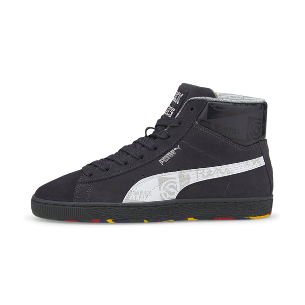 black suede puma high tops